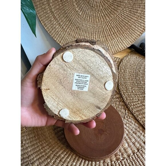 Set of 5 Wooden Coasters - Picture 7 of 7
